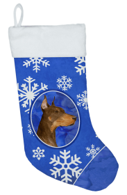 Doberman #2 Holiday Dog Christmas Stocking