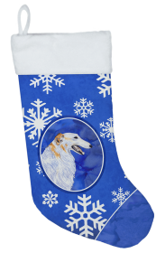 Borzoi/Russian Wolfhound Holiday Dog Christmas Stocking