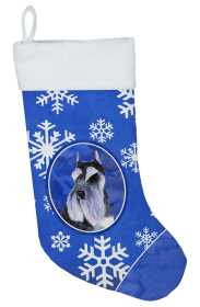 Schnauzer #4 Holiday Dog Christmas Stocking