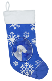 Bedlington Terrier Holiday Dog Christmas Stocking