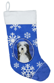 Bearded Collie #2 Holiday Dog Christmas Stocking