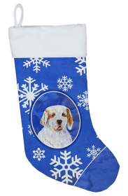 Clumber Spaniel Holiday Dog Christmas Stocking