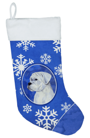 Boxer #3 Holiday Dog Christmas Stocking