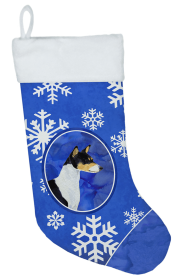 Basenji #2 Holiday Dog Christmas Stocking