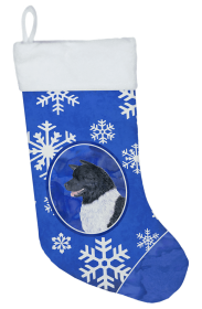 Akita Holiday Dog Christmas Stocking