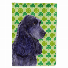 Cocker Spaniel #4 St. Patrick's Day Shamrock Portrait Flag Garden Size