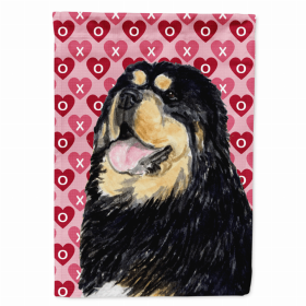 Mastiff #2 Hearts Love and Valentine's Day Portrait Flag Garden Size