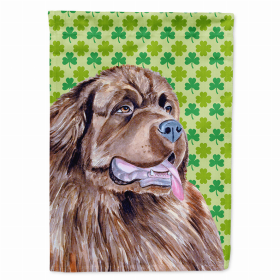 Newfoundland St. Patrick's Day Shamrock Portrait Flag Garden Size