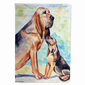 Bloodhound Love Breed Themed Flag Canvas