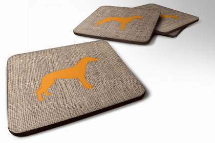 Greyhound - Orange Foam Coaster