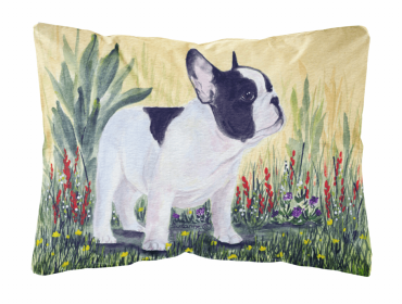 French Bulldog 1 Portrait/Landscape Painting Fabric Decorative Pillow