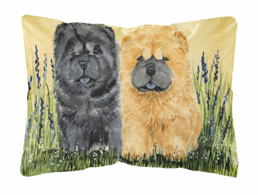 Chow Chow 1 Portrait/Landscape Painting Fabric Decorative Pillow