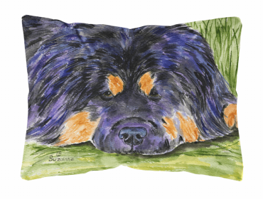 Mastiff 3 Portrait/Landscape Painting Fabric Decorative Pillow