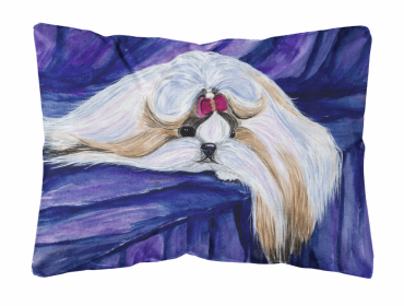 Shih Tzu 6 Portrait/Landscape Painting Fabric Decorative Pillow