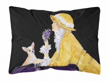 Chihuahua 1 Portrait/Landscape Painting Fabric Decorative Pillow