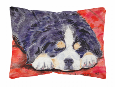 Bernese Mountain Dog 3 Portrait/Landscape Painting Fabric Decorative Pillow