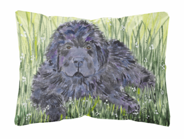 Newfoundland Portrait/Landscape Painting Fabric Decorative Pillow