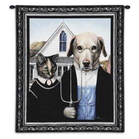 Animal Gothic - Cotton Woven Tapestry Wall Art Hanging