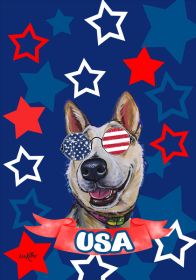 Australian Cattle Dog - Patriotic House Flag