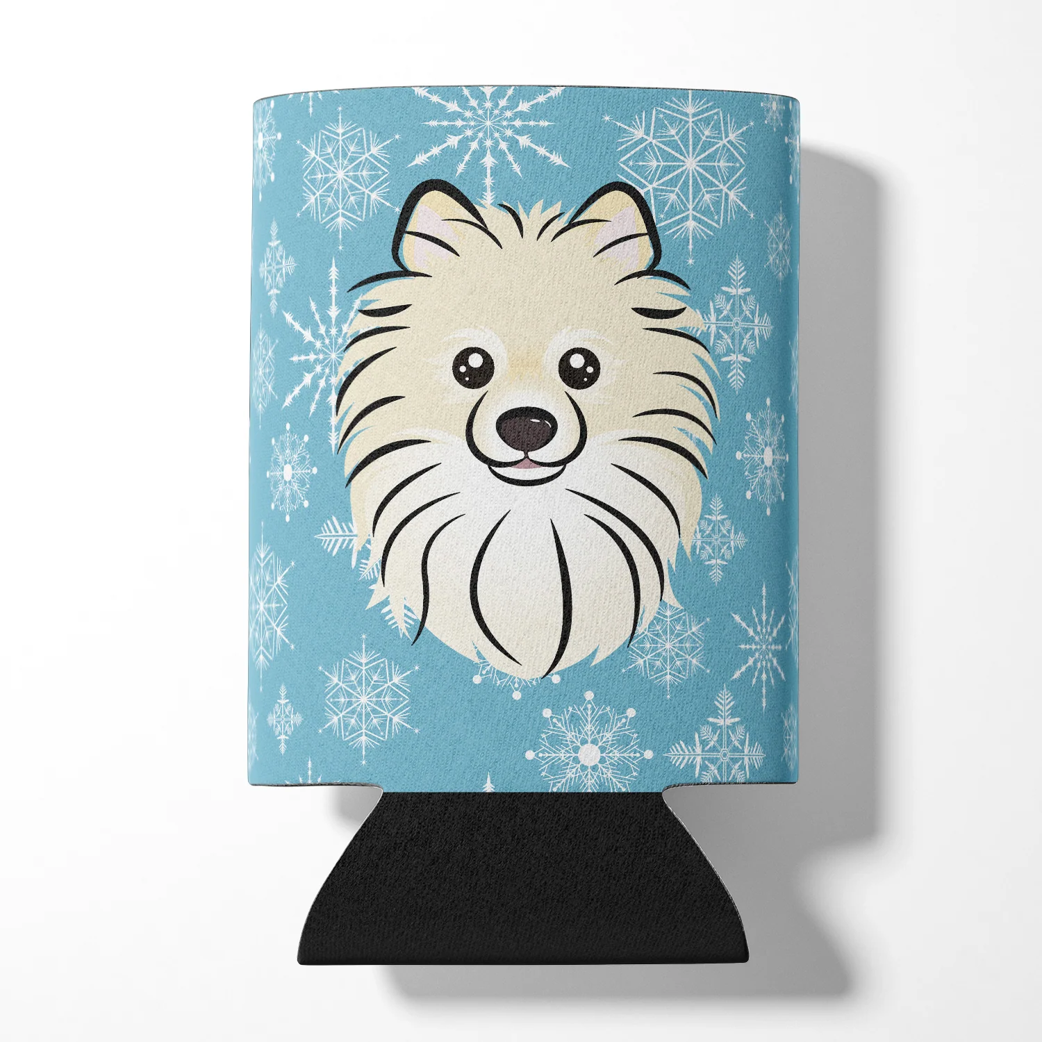 Pomeranian Snowflake Design Can Hugger Pomeranian Snowflake Design Can Hugger