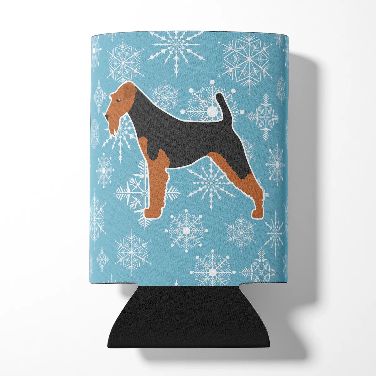 Airedale Terrier Snowflake Design Can Hugger Airedale Terrier Snowflake Design Can Hugger