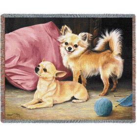 Chihuahua - Cotton Woven Blanket Throw