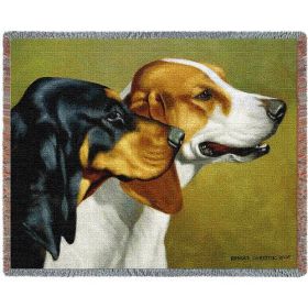 Coonhound - Cotton Woven Blanket Throw