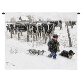 Curious Onlookers - Woven Tapestry Wall Art Hanging