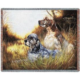 English Setter - Cotton Woven Blanket Throw