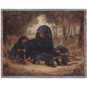 Gordon Setter - Cotton Woven Blanket Throw