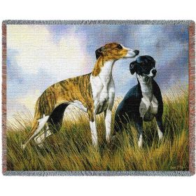 Greyhound - Cotton Woven Blanket Throw