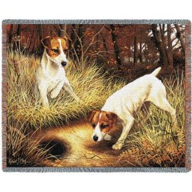 Jack Russell Terrier - Cotton Woven Blanket Throw