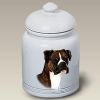 Boxer - Brindle - Uncropped - Best of Breed Ceramic Treat Jar