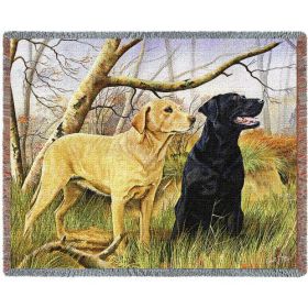 Labrador Retriever - Cotton Woven Blanket Throw