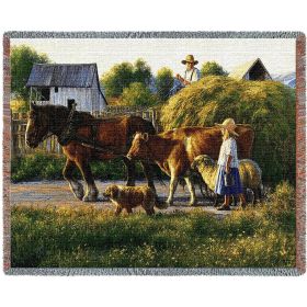 Passing Parade - Cotton Woven Blanket Throw