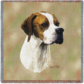 Pointer - Lap Square Cotton Woven Blanket Throw