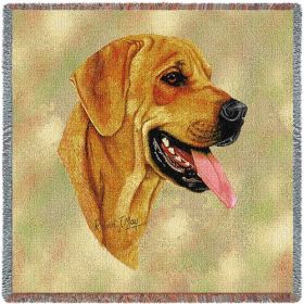 Rhodesian Ridgeback - Lap Square Cotton Woven Blanket Throw