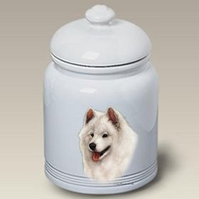 Samoyed - Best of Breed Ceramic Treat Jar