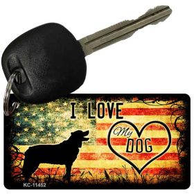 I Love My Dog  Novelty Key Chain