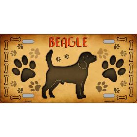 Beagle Breed Metal License Plate