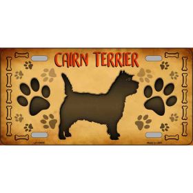 Cairn Terrier Breed Metal License Plate