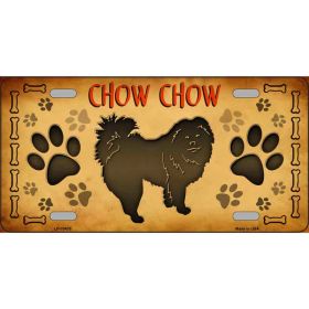 Chow Chow Breed Metal License Plate