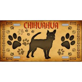 Chihuahua Breed Metal License Plate