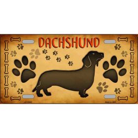 Dachshund Breed Metal License Plate