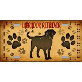 Labrador Retriever Breed Metal License Plate