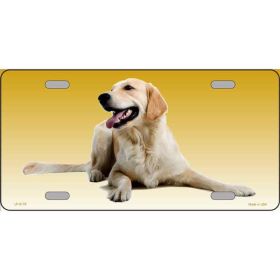 Golden Retriever Metal Breed License Plate