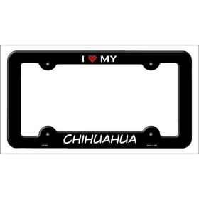 Chihuahua Breed Metal License Plate Frame