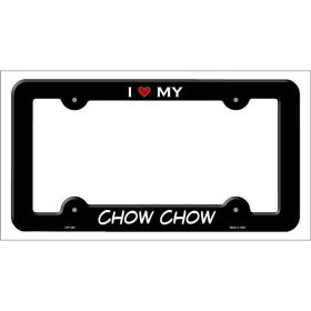 Chow Chow Breed Metal License Plate Frame