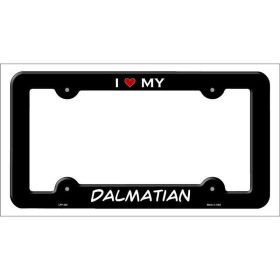 Dalmation Breed Metal License Plate Frame