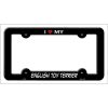 English Toy Terrier Breed Metal License Plate Frame